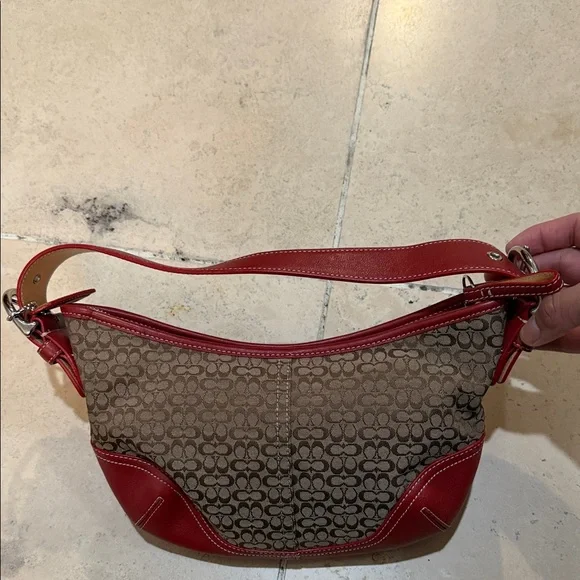 Vintage Y2K Coach Mini Signature Hobo Bag - Picture 5 of 12